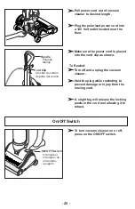 Предварительный просмотр 20 страницы Panasonic MC-UL810 Operating Instructions Manual