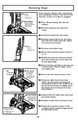 Предварительный просмотр 42 страницы Panasonic MC-UL810 Operating Instructions Manual