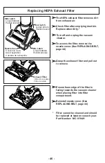 Предварительный просмотр 46 страницы Panasonic MC-UL810 Operating Instructions Manual