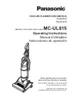 Panasonic MC-UL815 Operating Instructions Manual предпросмотр