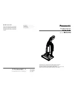 Предварительный просмотр 1 страницы Panasonic MC-UL862 Operating Instructions Manual