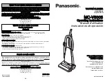 Предварительный просмотр 1 страницы Panasonic MC-V5005 Operating Manual