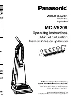 Panasonic MC-V5209 Operating Instructions Manual предпросмотр