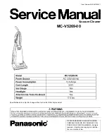 Panasonic MC-V5269-00 Service Manual предпросмотр