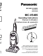 Предварительный просмотр 1 страницы Panasonic MC-V5485 Operating Instructions Manual