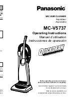 Предварительный просмотр 1 страницы Panasonic MC-V5737 Operating Instructions Manual