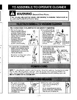 Предварительный просмотр 5 страницы Panasonic MC-V6255 Operating Instructions Manual