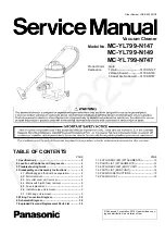 Предварительный просмотр 1 страницы Panasonic MC-YL799-N147 Service Manual