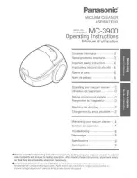 Panasonic MC3900 - CANISTER VACCUM Operating Instructions Manual предпросмотр