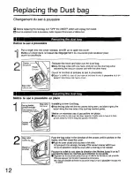 Предварительный просмотр 12 страницы Panasonic MC3900 - CANISTER VACCUM Operating Instructions Manual