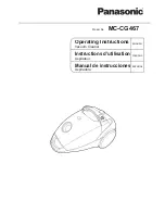 Предварительный просмотр 1 страницы Panasonic MCCG467 - CANISTER VAC - MULTI LANGUAGE Operating Instructions Manual