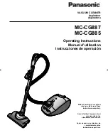 Panasonic MCCG885 - CANISTER VACUUM - MULTI LANGUAGE Operating Instructions Manual preview