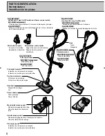 Предварительный просмотр 6 страницы Panasonic MCCG885 - CANISTER VACUUM - MULTI LANGUAGE Operating Instructions Manual