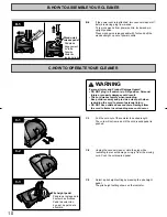 Предварительный просмотр 10 страницы Panasonic MCCG885 - CANISTER VACUUM - MULTI LANGUAGE Operating Instructions Manual