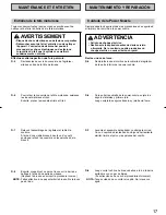 Предварительный просмотр 17 страницы Panasonic MCCG885 - CANISTER VACUUM - MULTI LANGUAGE Operating Instructions Manual