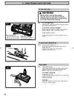 Предварительный просмотр 18 страницы Panasonic MCCG885 - CANISTER VACUUM - MULTI LANGUAGE Operating Instructions Manual