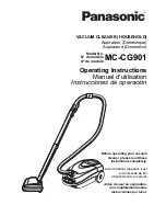 Panasonic MCCG901 - CANISTER VACUUM - MULTI LANGUAGE Operating Instructions Manual предпросмотр