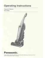 Предварительный просмотр 1 страницы Panasonic MCE583 - UPRIGHT VAC.-PLAT Operating Instructions Manual