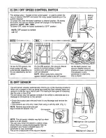 Предварительный просмотр 6 страницы Panasonic MCE583 - UPRIGHT VAC.-PLAT Operating Instructions Manual