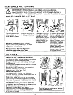 Предварительный просмотр 9 страницы Panasonic MCE583 - UPRIGHT VAC.-PLAT Operating Instructions Manual