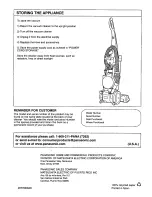 Предварительный просмотр 12 страницы Panasonic MCE583 - UPRIGHT VAC.-PLAT Operating Instructions Manual