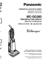 Предварительный просмотр 1 страницы Panasonic MCGG283 - COMMERCIAL VACUUM - MULTI LANGUAGE Operating Instructions Manual