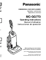 Предварительный просмотр 1 страницы Panasonic MCGG773 - UPRIGHT VACUUM - MULTI LANGUAGE Operating Instructions Manual