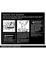 Preview for 5 page of Panasonic MCH1000 - BUILT-IN VACUUM SYS Operating Instructions Manual