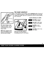 Preview for 13 page of Panasonic MCH1000 - BUILT-IN VACUUM SYS Operating Instructions Manual