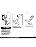 Preview for 15 page of Panasonic MCH1000 - BUILT-IN VACUUM SYS Operating Instructions Manual