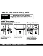 Preview for 19 page of Panasonic MCH1000 - BUILT-IN VACUUM SYS Operating Instructions Manual