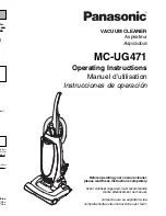 Предварительный просмотр 1 страницы Panasonic MCUG471 - UPRIGHT VAC - MULTI LANGUAGE Operating Instructions Manual