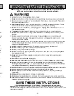 Предварительный просмотр 5 страницы Panasonic MCUG471 - UPRIGHT VAC - MULTI LANGUAGE Operating Instructions Manual