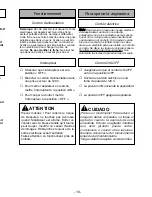 Preview for 19 page of Panasonic MCUG585 - PLATINUM UPRIGHT VACUUM Operating Instructions Manual