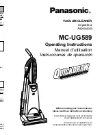 Предварительный просмотр 1 страницы Panasonic MCUG589 - PLATINUM UPRIGHT VACUUM Operating Instructions Manual