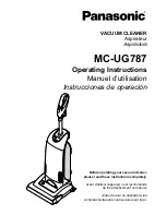 Предварительный просмотр 1 страницы Panasonic MCUG787 - PLATINUM UPRIGHT VACUUM Operating Instructions Manual