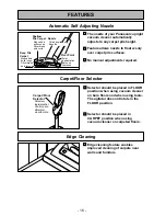 Предварительный просмотр 16 страницы Panasonic MCUG787 - PLATINUM UPRIGHT VACUUM Operating Instructions Manual