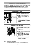 Предварительный просмотр 30 страницы Panasonic MCUG787 - PLATINUM UPRIGHT VACUUM Operating Instructions Manual