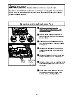 Предварительный просмотр 34 страницы Panasonic MCUG787 - PLATINUM UPRIGHT VACUUM Operating Instructions Manual