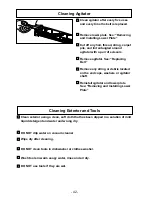 Предварительный просмотр 42 страницы Panasonic MCUG787 - PLATINUM UPRIGHT VACUUM Operating Instructions Manual