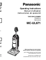 Предварительный просмотр 1 страницы Panasonic MCUL671 - UPRIGHT VAC - MULTI LANGUAGE Operating Instructions Manual