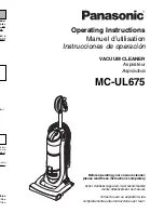 Предварительный просмотр 1 страницы Panasonic MCUL675 - UPRIGHT VAC - MULTI LANGUAGE Operating Instructions Manual