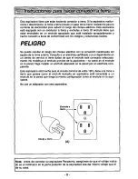 Предварительный просмотр 8 страницы Panasonic MCV110 - COMMERCIAL VACUUM Operating Instructions Manual