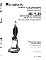 Panasonic MCV120 - COMMERCIAL VACUUM Operating Instructions Manual preview