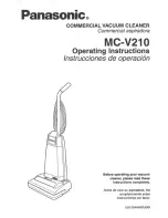 Panasonic MCV210 - COMMERCIAL VACUUM Operating Instructions Manual предпросмотр