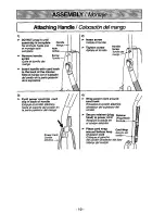 Предварительный просмотр 10 страницы Panasonic MCV210 - COMMERCIAL VACUUM Operating Instructions Manual