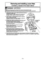 Предварительный просмотр 16 страницы Panasonic MCV210 - COMMERCIAL VACUUM Operating Instructions Manual