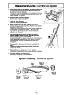 Предварительный просмотр 18 страницы Panasonic MCV210 - COMMERCIAL VACUUM Operating Instructions Manual