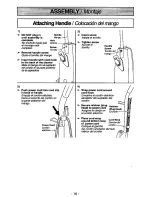 Предварительный просмотр 10 страницы Panasonic MCV215 - COMMERCIAL VACUUM Operating Instructions Manual