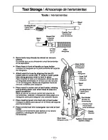 Предварительный просмотр 11 страницы Panasonic MCV215 - COMMERCIAL VACUUM Operating Instructions Manual